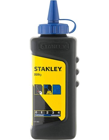 Schlagschnur-Kreide 225 g blau - STANLEY