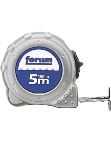 Taschenbandmaß Stahlband 5m x 19mm FORUM