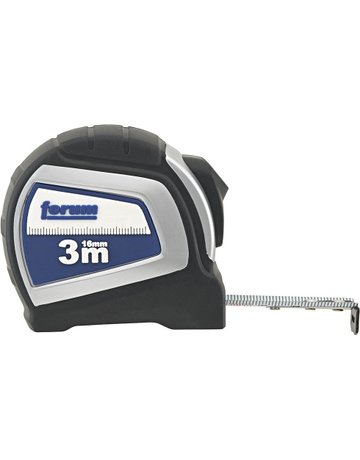 Taschenbandmaß Autolock 3mx16mm weiß FORUM