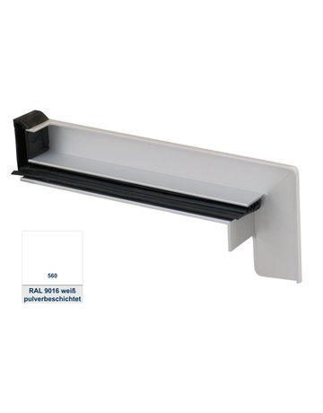 Bank Abschluss 260 mm RAL 9016 Sichtbeton RAG² K rechts - RBB Aluminium-Profiltechnik AG