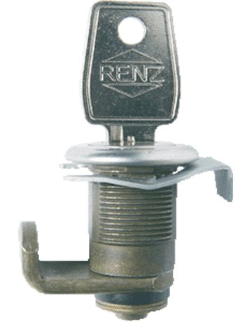 Zylinderschloß 448 mit Feder 2 Riegel,7 + 12 mm,22 mm D. - Renz