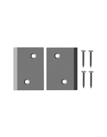 Eckplattenset X3 Edelstahl,39x55mm - PLANET