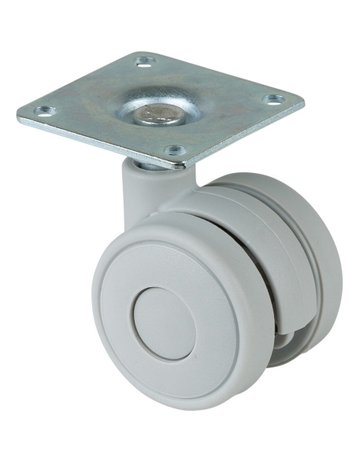 MB-Doppelr., ohne Feststeller, Rad Ø40mm F328, Kunststoff - BS ROLLEN