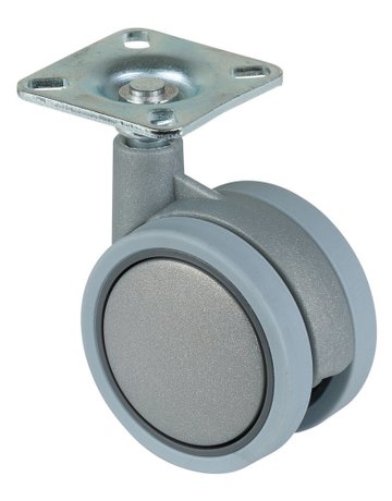 Kunststoff Doppelrolle 60mm F32848x48mm Platte F328.060 - BS ROLLEN