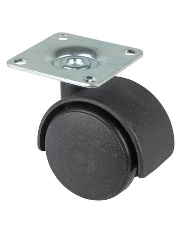 Kunststoff -Doppelrolle 40mm F7542x42mm Platte F75.040.PL - BS ROLLEN