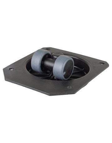 MB-Glocke, ohne Feststeller G86, mit Platte, Kunststoff schwarz - BS ROLLEN