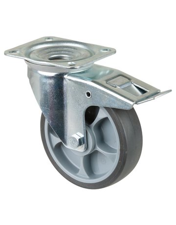 Lenkrolle 160mm L420.B44 Platte, thermopl.RL, Fest L420.B44.161