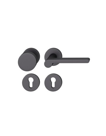 Wechselgarnitur 12 1021 Rosette rund ,PZ,8,DL,sw,TS39-58,Kn.0829 - FSB