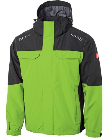 Regenjacke Plus lime/schwarz Gr. 4XL For tis Elements - fortis