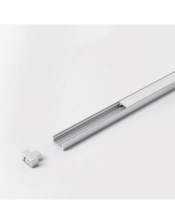 LED ChannelLine i Profil, opal, 10er Set L=3000, Alu-und Abdeckprofil - Halemeier