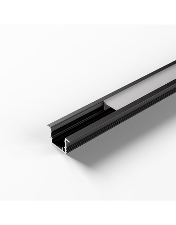 ChannelLine K2 schwarz opal L=2500 Alu-und Abdeckprofil - Halemeier