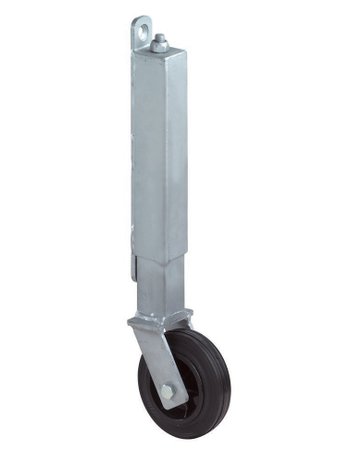 Tor-Rolle, Rad Ø 100mm, 70kg E30, zum Anschrauben, Gummi, schwarz - BS ROLLEN