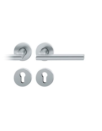 Drückergarnitur 72 1035 Rosette rund ,PZ,8,DR,ER,TS39-48,AGL3 - FSB