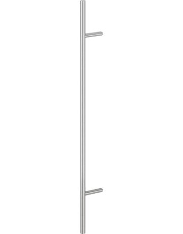 HOPPE Stoßgriff E5012, BA 1.000mm, Breite 109mm, L 1.400mm, Durchmesser 30mm, verdeckt verschraubt, edelstahl matt