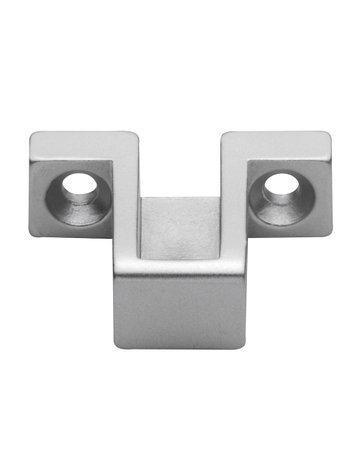 OL-Schließplatte, 7208, zum Anschrauben, Aluminium, silber, eloxiert - DENI