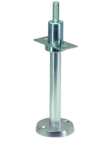 GA-Trennwandstütze, 4101, edelstahl, poliert, Höhe: 100-125 mm - KWS