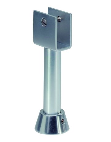 GA-Trennwandstütze, 4221, edelstahl, matt gebürstet, H 100 mm - KWS