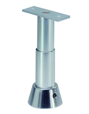 GA-Trennwandstütze, 4231, Aluminium, naturfarbig, eloxiert, Höhe: 100-125 mm - KWS