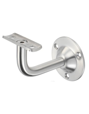 Handlaufst.,4524,mit gewölbter Auflage Edelstahl ,Edelstahl geschliff.,Wandabst.75mm - KWS