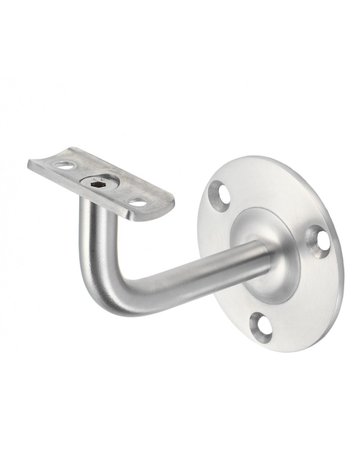Handlaufst.,4602,mit gewölbter Auflage Edelstahl ,Edelstahl geschliff.,Wandabst.75mm - KWS