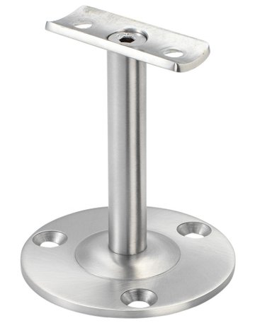 Handlaufst.,4608,mit gewölbter Auflage Edelstahl ,Edelstahl geschliff.,Wandabst.75mm - KWS