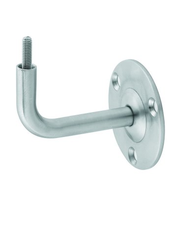 Handlaufst.,4612,mit gewölbter Auflage Edelstahl ,Edelstahl geschliff.,Wandabst.75mm - KWS