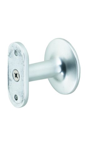 GA-Handlaufstütze, 4701, mit flacher Auflage, Aluminium, dunkelbraun eloxiert gebei. - KWS