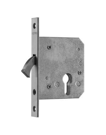 Schiebetürschloss 168-PZ/55 Zirkelriegel 20K Niro - BMH