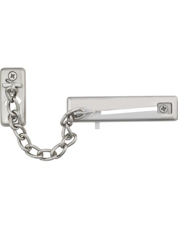 Wohnungseingangstür- Türkette, mit integrierter Kettenhalterung, SK69 B/DFNLI, Stahl vernickelt - ABUS