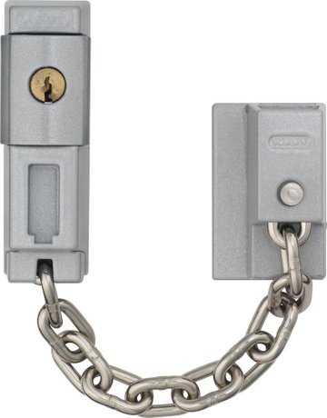 Wohnungseingangstür- Türkette, abschließbar, SK79 B/DFNLI, Stahl silber gehärtet - ABUS
