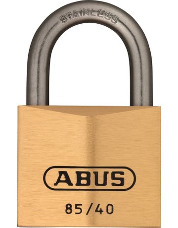 Zyl. Vorhangschloss Nr. 85 IB /40 mit Edelstahl-Bügel 2 Schl. verschieden - ABUS