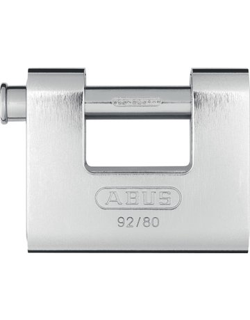 AV - Vorhangschloss, Monobloc 92/80, Messing massiv - ABUS