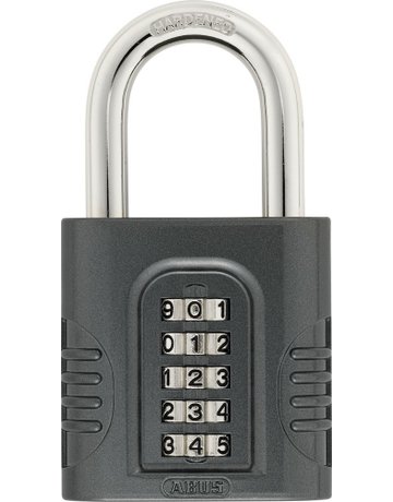 AV - Zahlen-Vorhangschloss 158/65 B/DFNLI, Zinkdruckguss, schwarz - ABUS