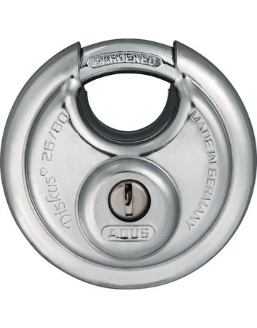 AV - Vorhangschloss, Diskus 26/80, Edelstahl edelstahl - ABUS
