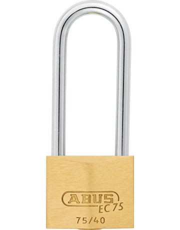 AV - Vorhangschloss 75/40HB63, Messing massiv - ABUS