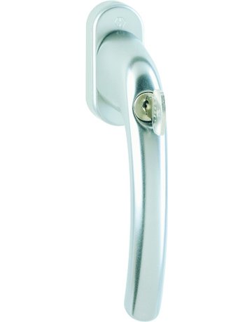 Drehkipp-Fenstergriff, abschließbar, Tôkyô 0710S/U26, DIN Links-Rechts, 7/32mm, naturfarbig - HOPPE