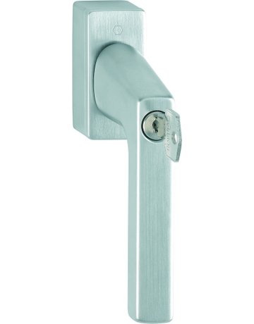 Drehkipp-Fenstergriff, abschließbar, Dallas M0643S/US943 100NM, DIN Links-Rechts, 7/32-42mm, satiniert verchromt-Resista - HOPPE