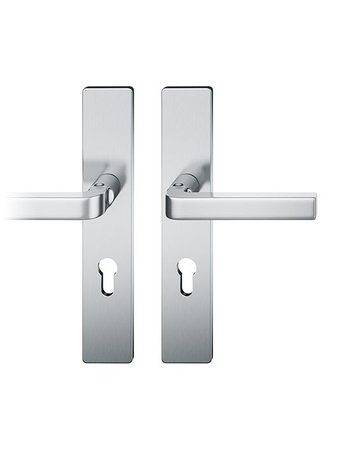 Drückergarnitur 12 1004 LS eck,PZ92/8,d-bronze,TS 39-58 - FSB