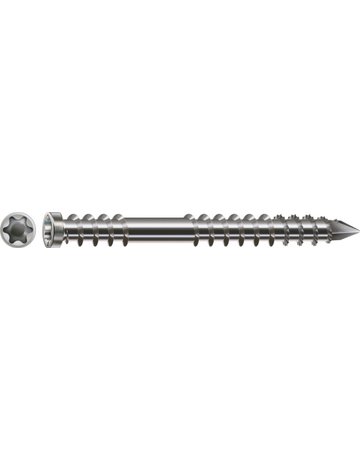 Terassenschraube Zylinderkopf 6x80mm,Fixgw,Innensechsrund T25,ER A4 - SPAX