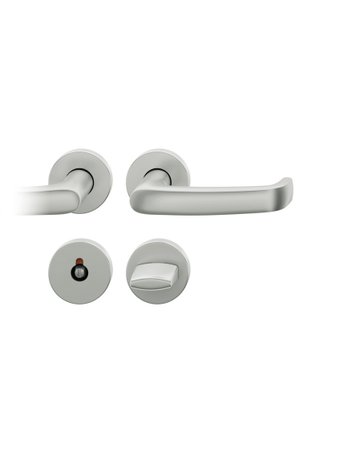 Drückergarnitur 72 1045 Rosette rund ,WC/SS,8(8),DL,F1,TS39-48 - FSB