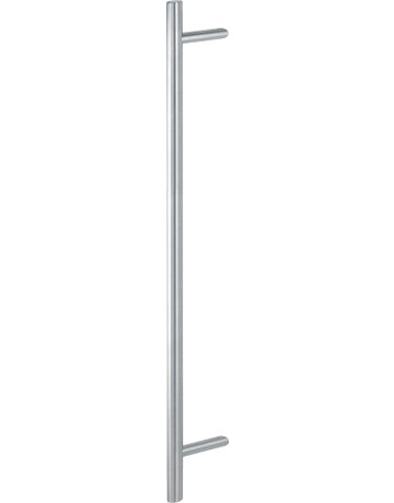 HOPPE Stoßgriff E5062, BA 900mm, Breite 109mm, L 1.200mm, Durchmesser 35mm, verdeckt verschraubt, edelstahl matt