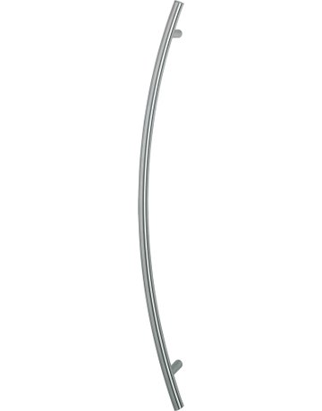 HOPPE Stoßgriff E5511, BA 1.000mm, Breite 119mm, L 1.200mm, Durchmesser 30mm, verdeckt verschraubt, edelstahl matt