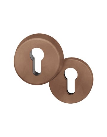 Schutzrosetten-Satz 73 7395 rd,12,5mm,ES1/PZ,hellbr.,TS67-69 - FSB
