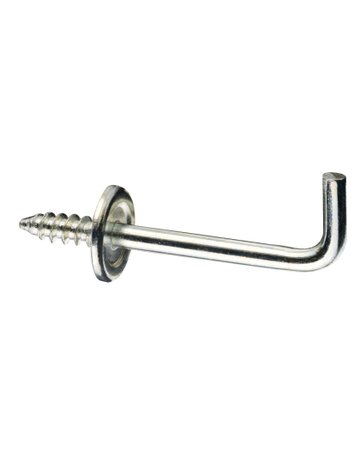 Schraubhaken gerade verzinkt 25 mm mit kleiner Beffe - HSI