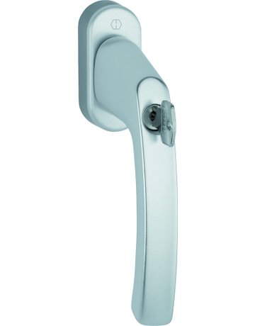 Drehkipp-Fenstergriff, abschließbar, Liège 0540S/U26, DIN Links-Rechts, 7/43mm, naturfarbig - HOPPE