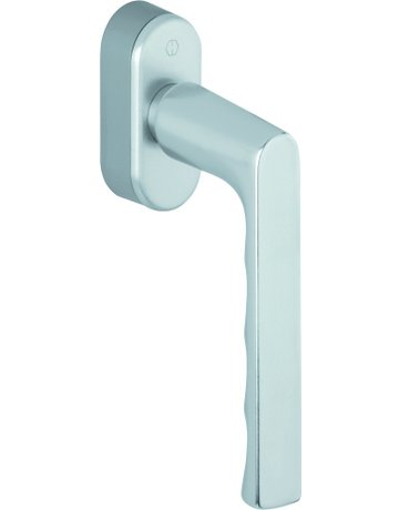 Drehkipp-Fenstergriff, Hamburg 0700/UD9020, mit ovaler Rosette, Vierkant 7x 20-30, naturfarbig eloxiert - HOPPE