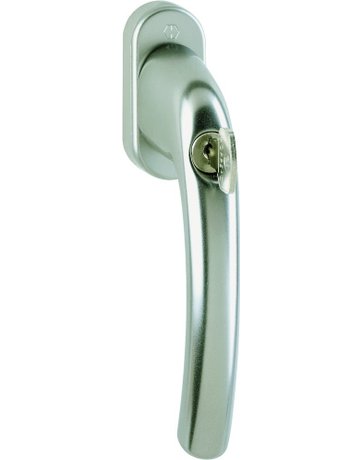 Drehkipp-Fenstergriff, abschließbar, Tôkyô 0710S/U26, DIN Links-Rechts, 7/32mm, stahlfarbig - HOPPE
