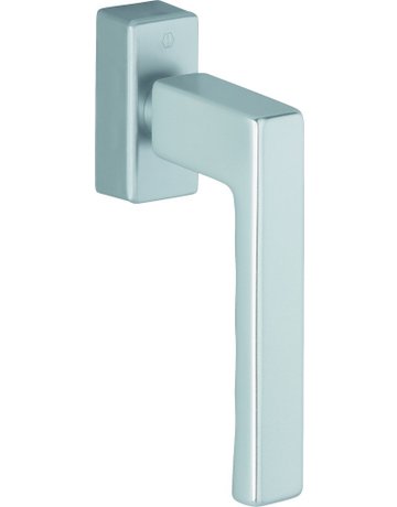 Drehkipp-Fenstergriff, Toulon 0737/UD9024, mit eckiger Rosette, Vierkant 7x 20-30, naturfarbig eloxiert - HOPPE