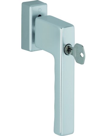 Drehkipp-Fenstergriff, abschließbar, Toulon 0737S/UD9024, DIN Links-Rechts, 7/20-30mm, naturfarbig - HOPPE
