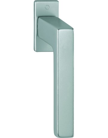 Drehkipp-Fenstergriff, Austin 0769/U959, mit flacher eckiger Rosette, Vierkant 7x 43, stahlfarbig eloxiert - HOPPE